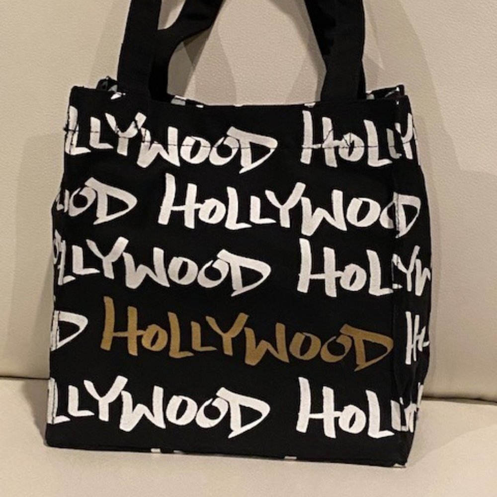 “Hollywood” Graphic Canvas Tote Bag